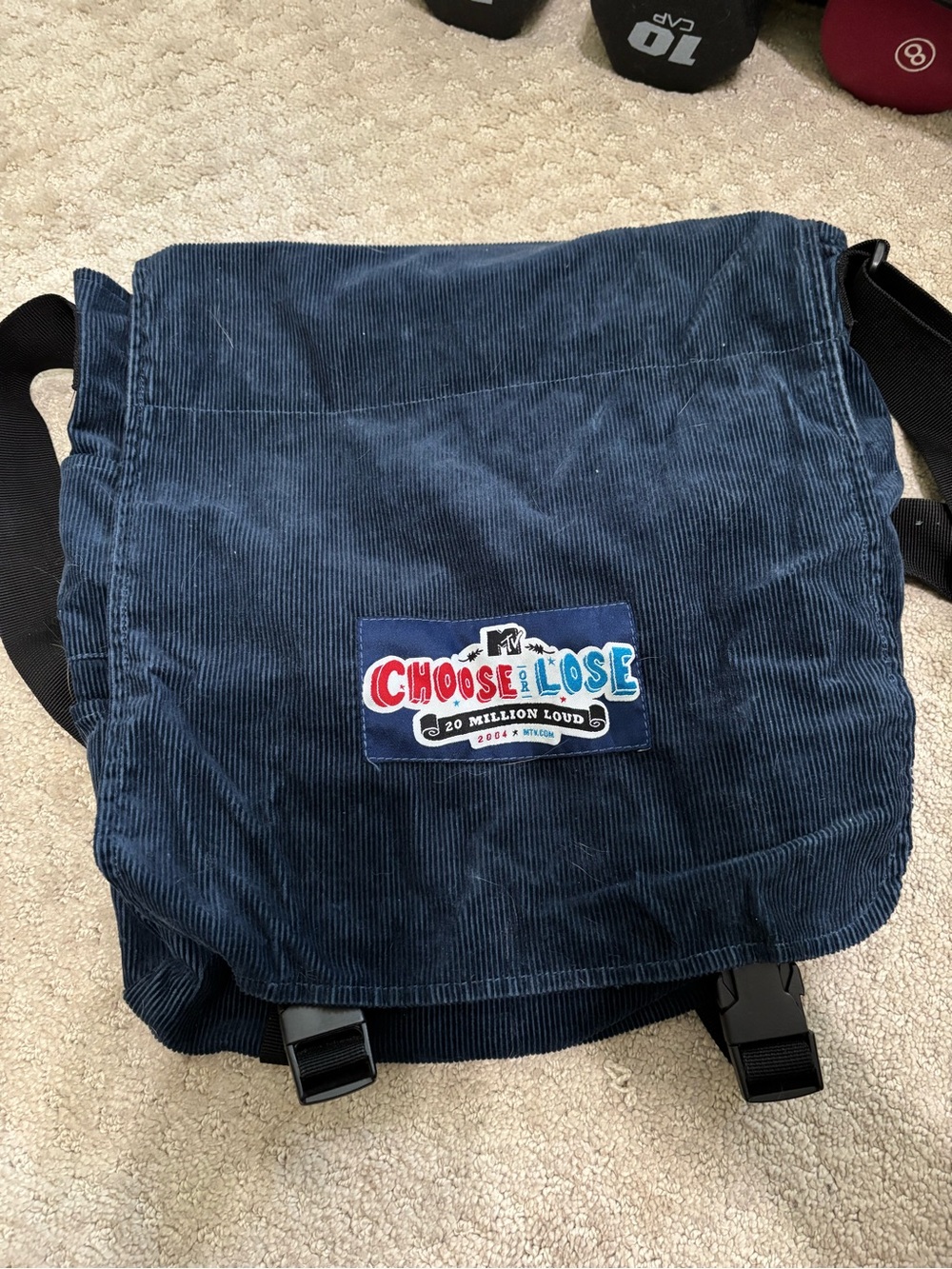 MTV Choose or Lose 2004 Corduroy Messenger bag